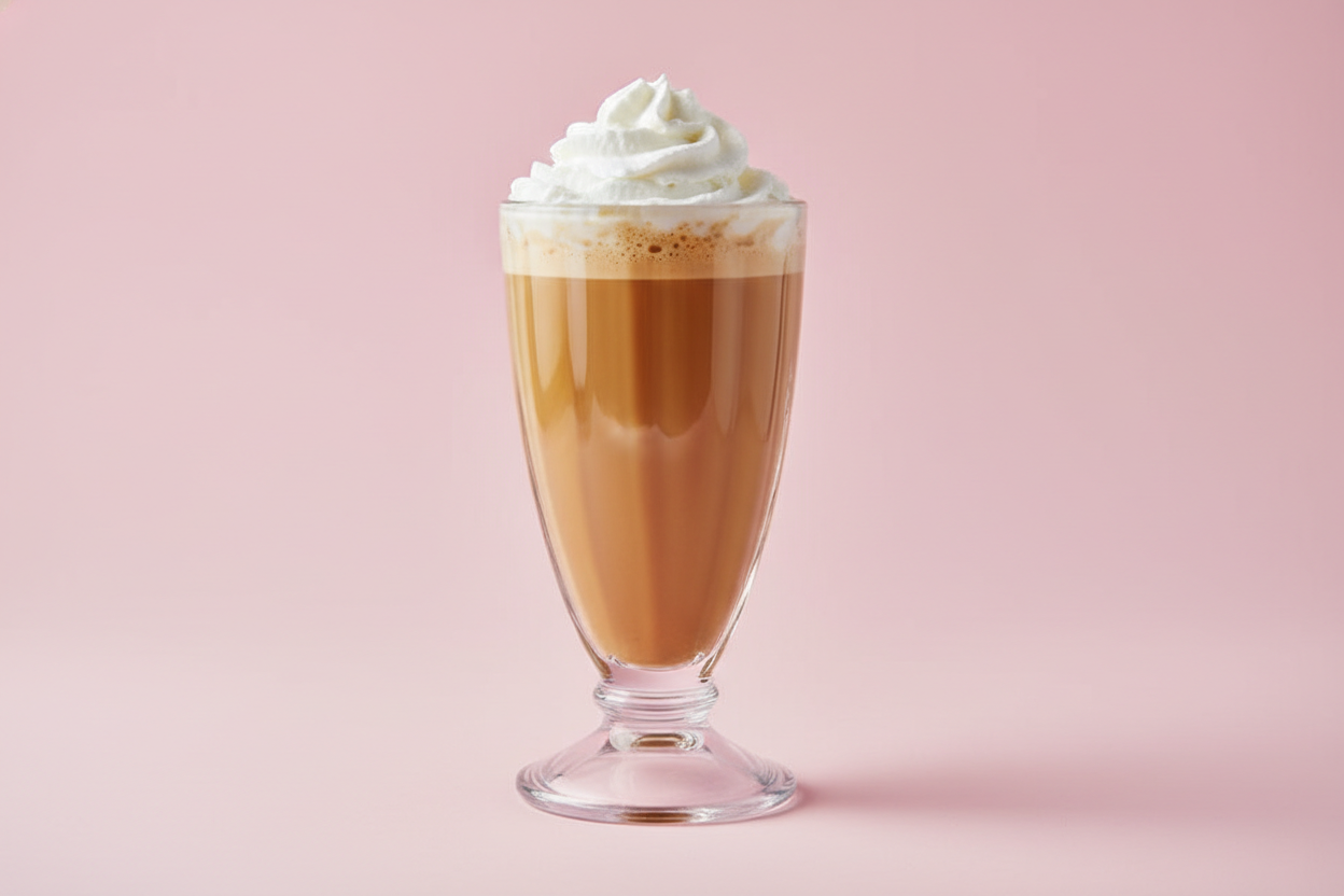 Iced Hazelnut Latte & Cream