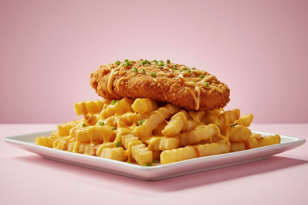 Chicken & Chips with Cheese