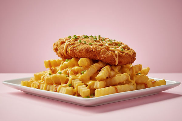 Chicken & Chips with Cheese