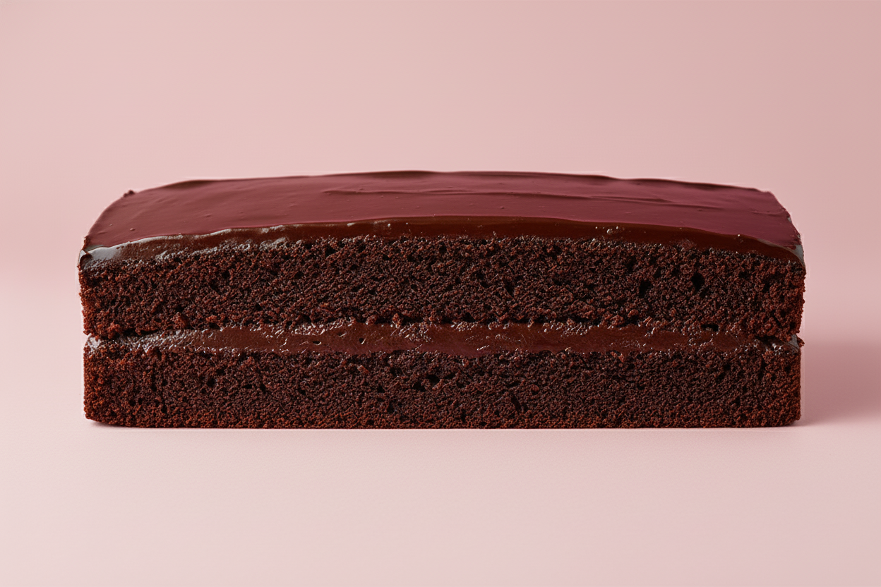 make the cake longer and darker