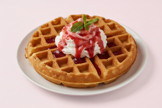 Strawberry And Cream Waffles